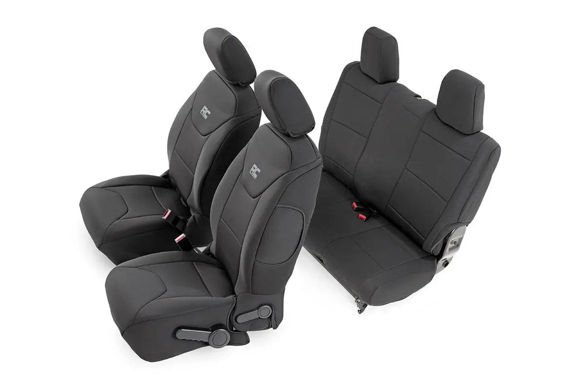 Seat Covers | Front and Rear | Jeep Wrangler JK 4WD (2011-2012) by Rough Country