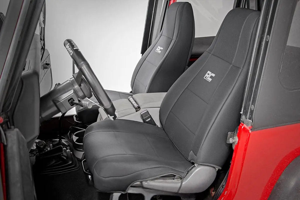 Seat Covers | Front and Rear | Jeep Wrangler YJ 4WD (1991-1995) by Rough Country