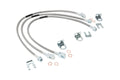 Jeep Front & Rear Stainless Steel Brake Lines | 4-6in Lifts (XJ/YJ/TJ) by Rough Country