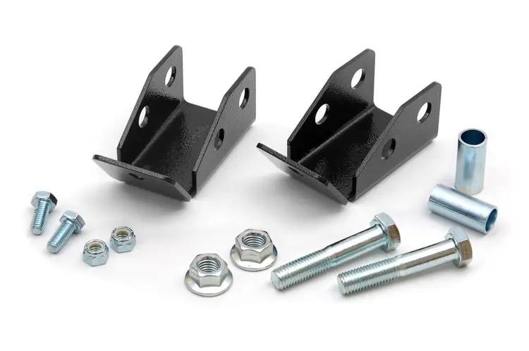 Shock Relocation Brackets | Rear | Jeep Wrangler TJ (97-06)/Wrangler Unlimited (04-06) by Rough Country