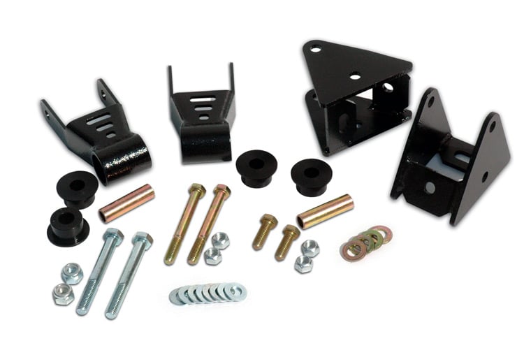 Front Shackle Reversal Kit | Jeep Wrangler YJ 4WD (1987-1995) by Rough Country