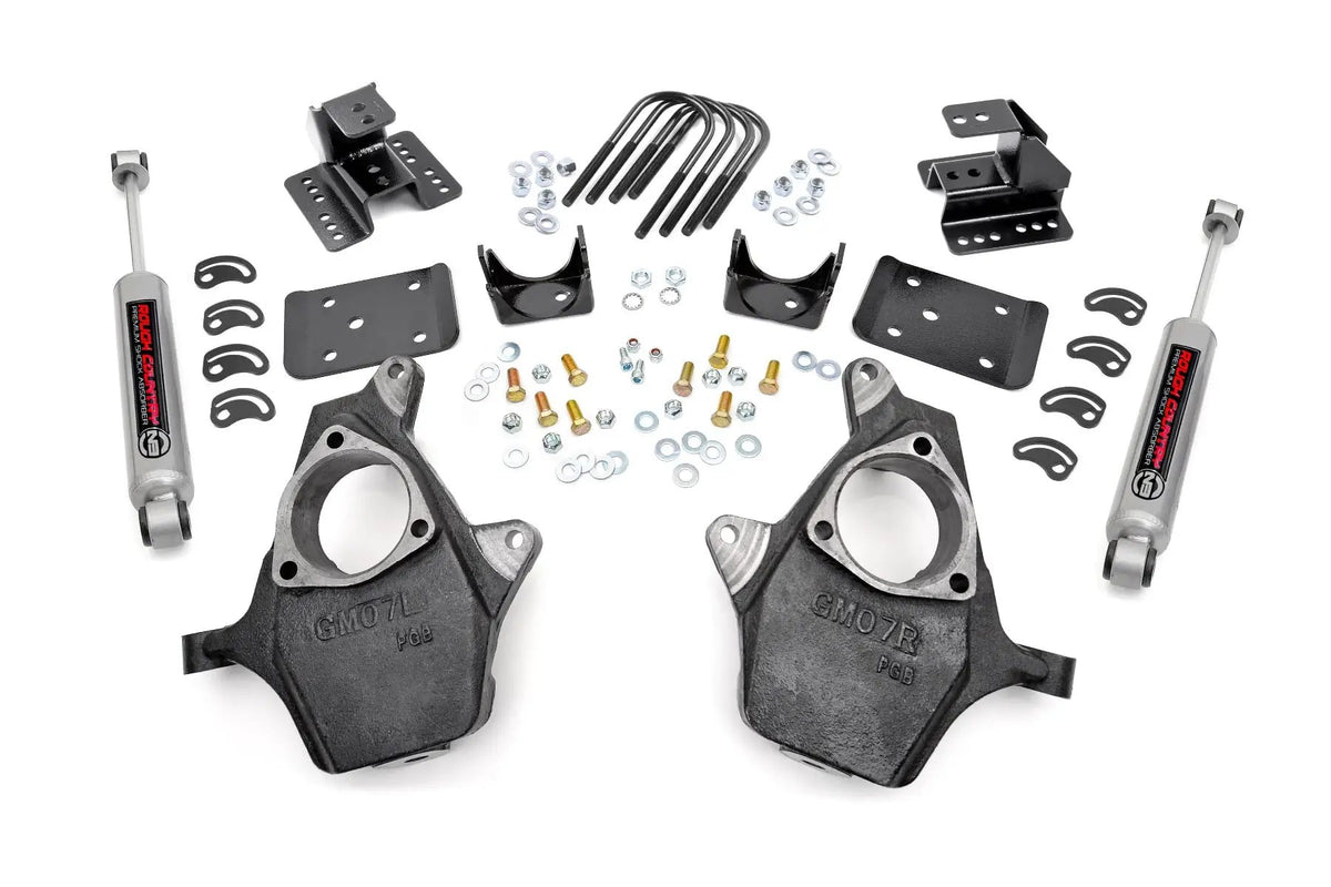 Lowering Kit | 2 Inch FR | 4 Inch RR | Chevy/GMC 1500 (99-06 & Classic) by Rough Country