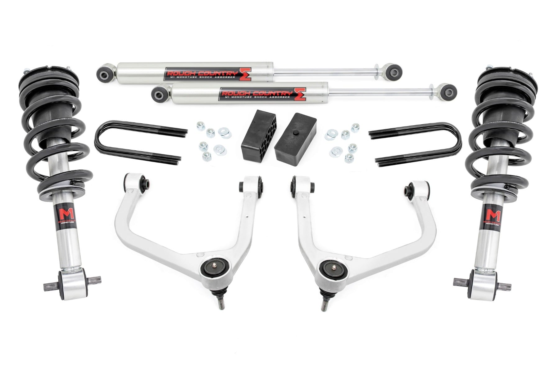 3.5 Inch Lift Kit | Mono Leaf Rear | M1 Struts/M1 | GMC Sierra 1500 (25-26) by Rough Country