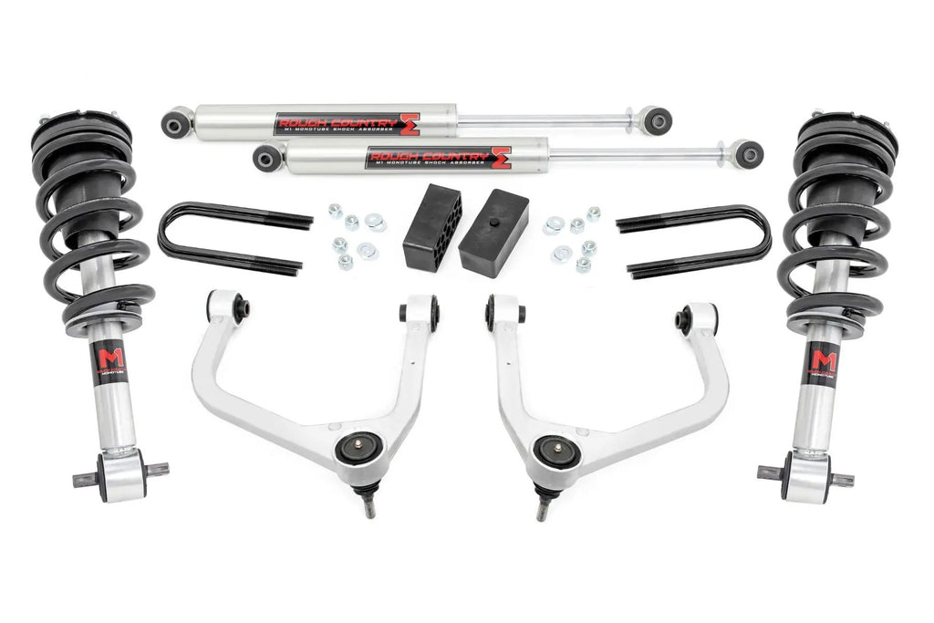 3.5 Inch Lift Kit | Mono Leaf Rear | M1 Struts/M1 | GMC Sierra 1500 (19-24) by Rough Country