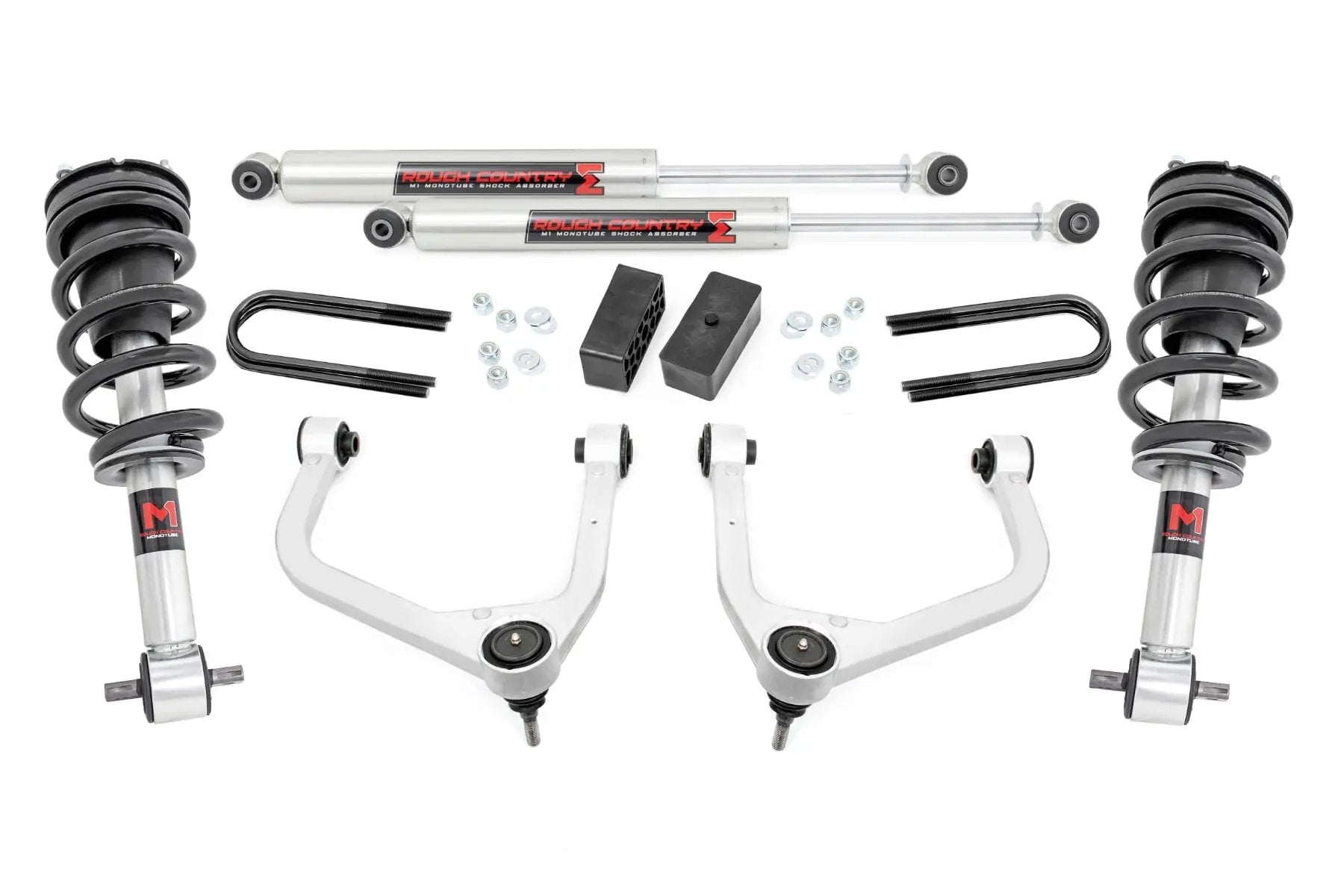 3.5 Inch Lift Kit | Mono Leaf Rear | M1 Struts/M1 | GMC Sierra 1500 (19-24) by Rough Country