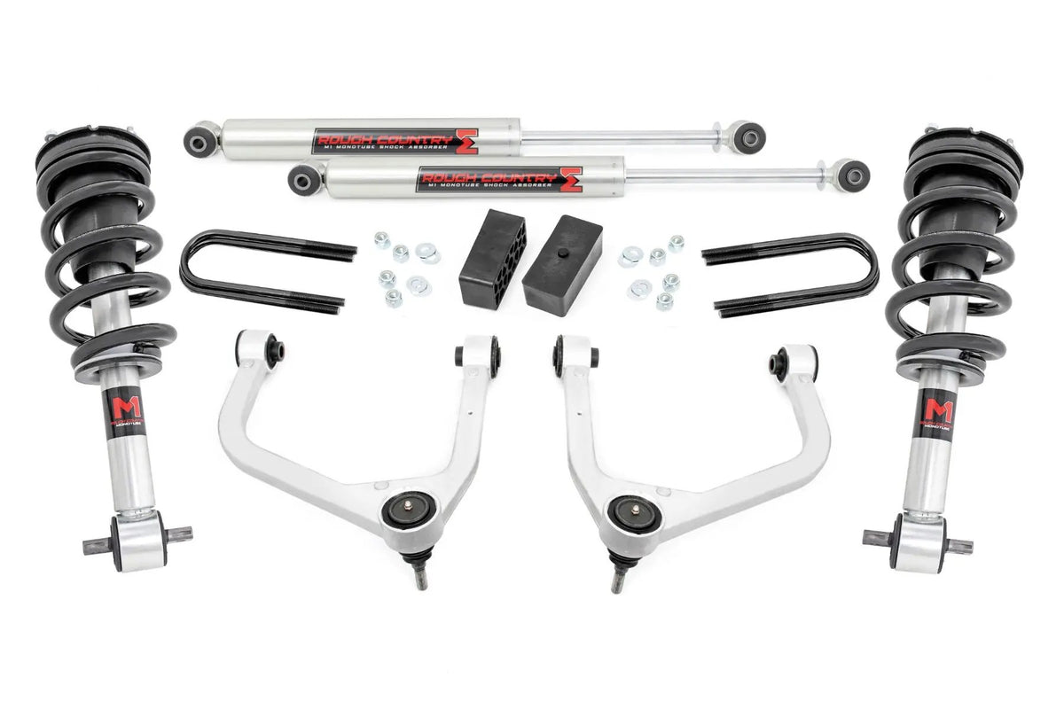 3.5 Inch Lift Kit | Mono Leaf Rear | M1 Struts/M1 | GMC Sierra 1500 (19-24) by Rough Country