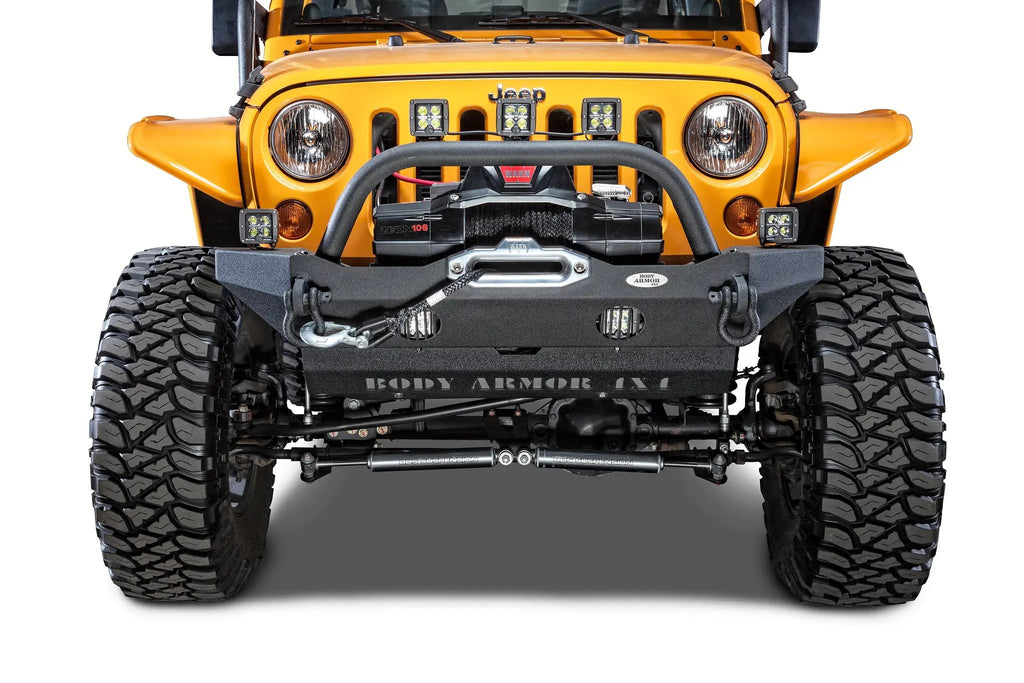 2018-2021 JEEP WRANGLER JL/ GLADIATOR JT MID-STUBBY FRONT BUMPER by Body Armor 4x4