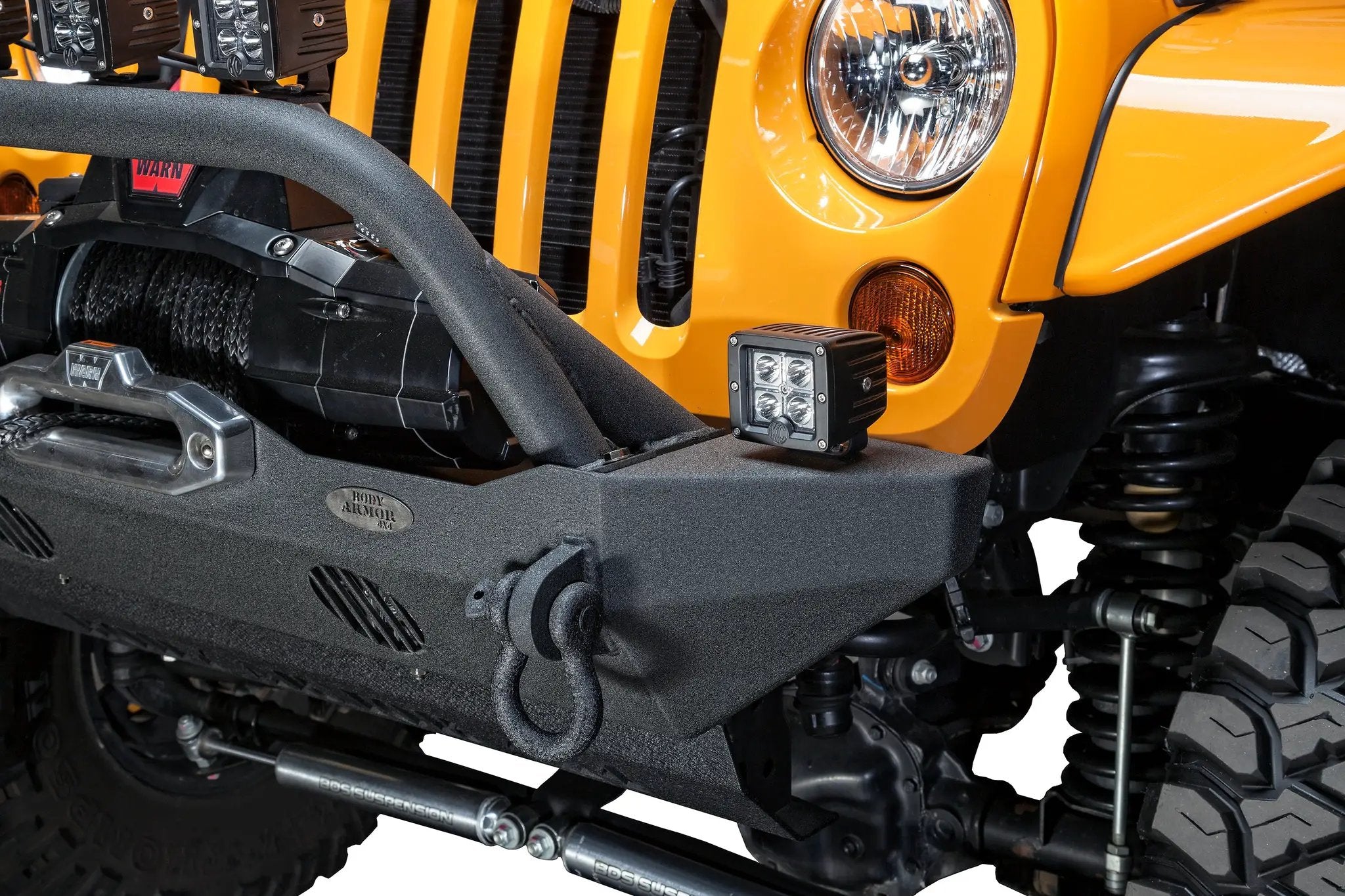 2018-2021 JEEP WRANGLER JL/ GLADIATOR JT MID-STUBBY FRONT BUMPER by Body Armor 4x4