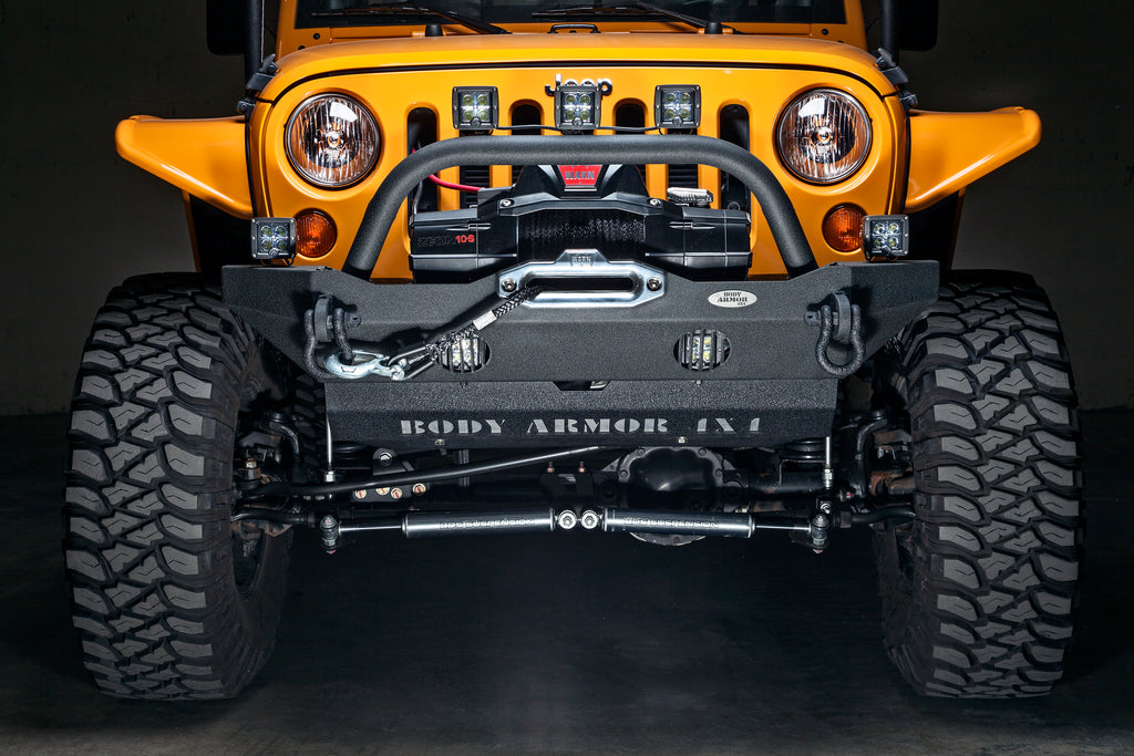 2007-2017 Wrangler Front Bumper Mid Stubby by Body Armor 4x4