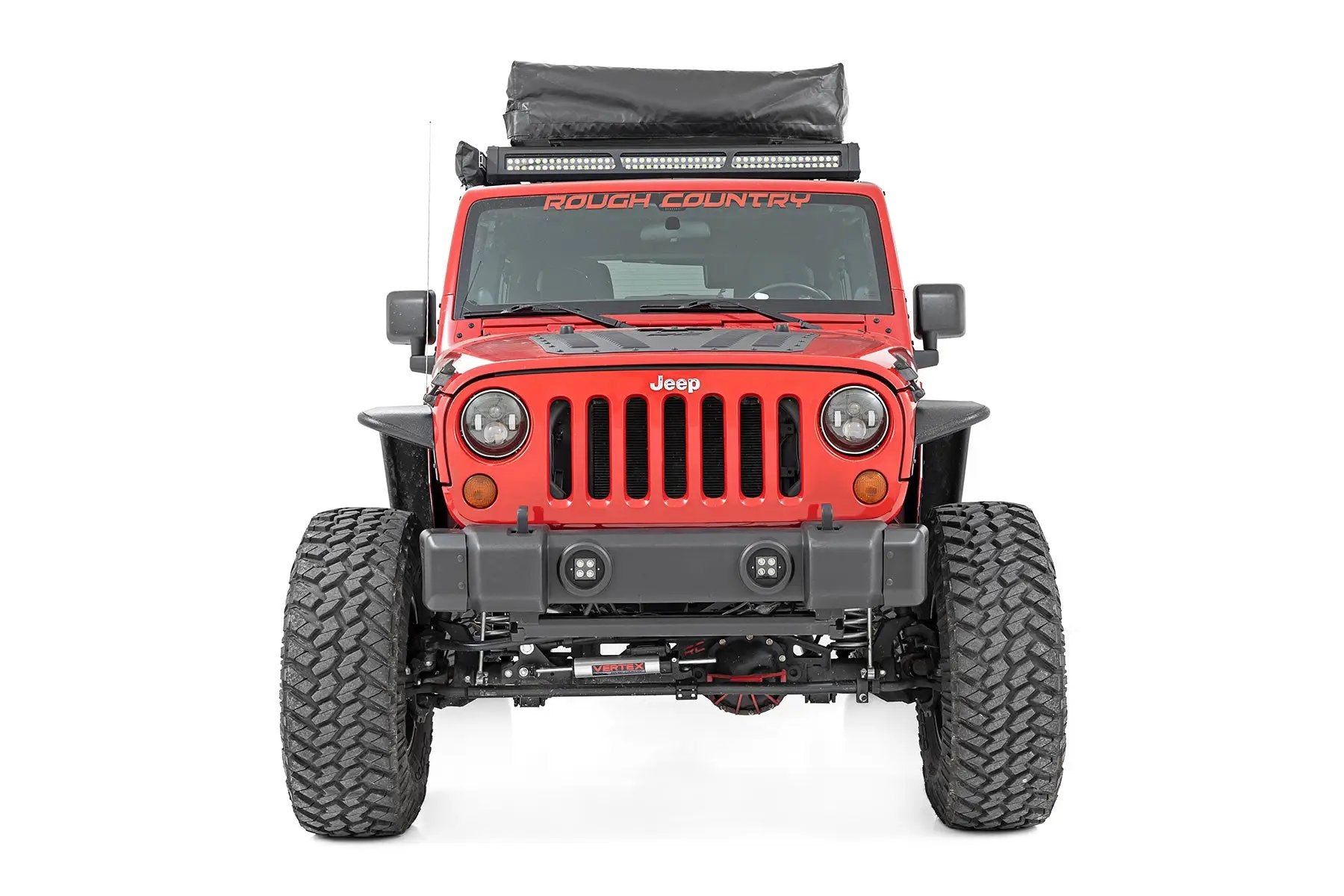 Front Bumper Caps | Jeep Wrangler JK/Wrangler Unlimited (2007-2018) by Rough Country