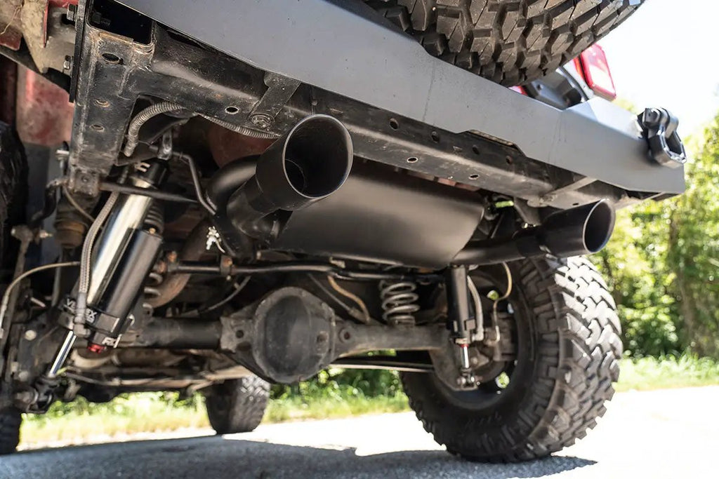Performance Exhaust | Dual Outlet | Jeep Wrangler JK/Wrangler Unlimited (07-18) by Rough Country