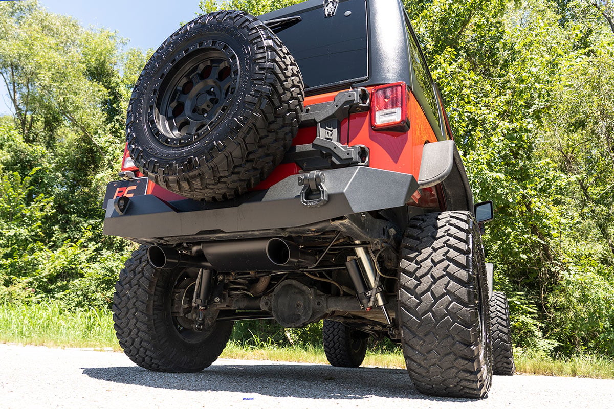 Performance Exhaust | Dual Outlet | Jeep Wrangler JK/Wrangler Unlimited (07-18) by Rough Country