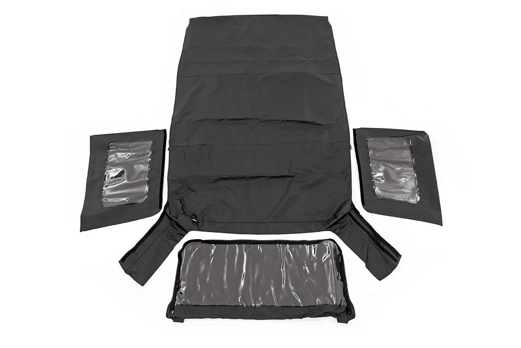 Soft Top | Replacement | Black | 4 Door | Jeep Wrangler Unlimited (10-18) by Rough Country