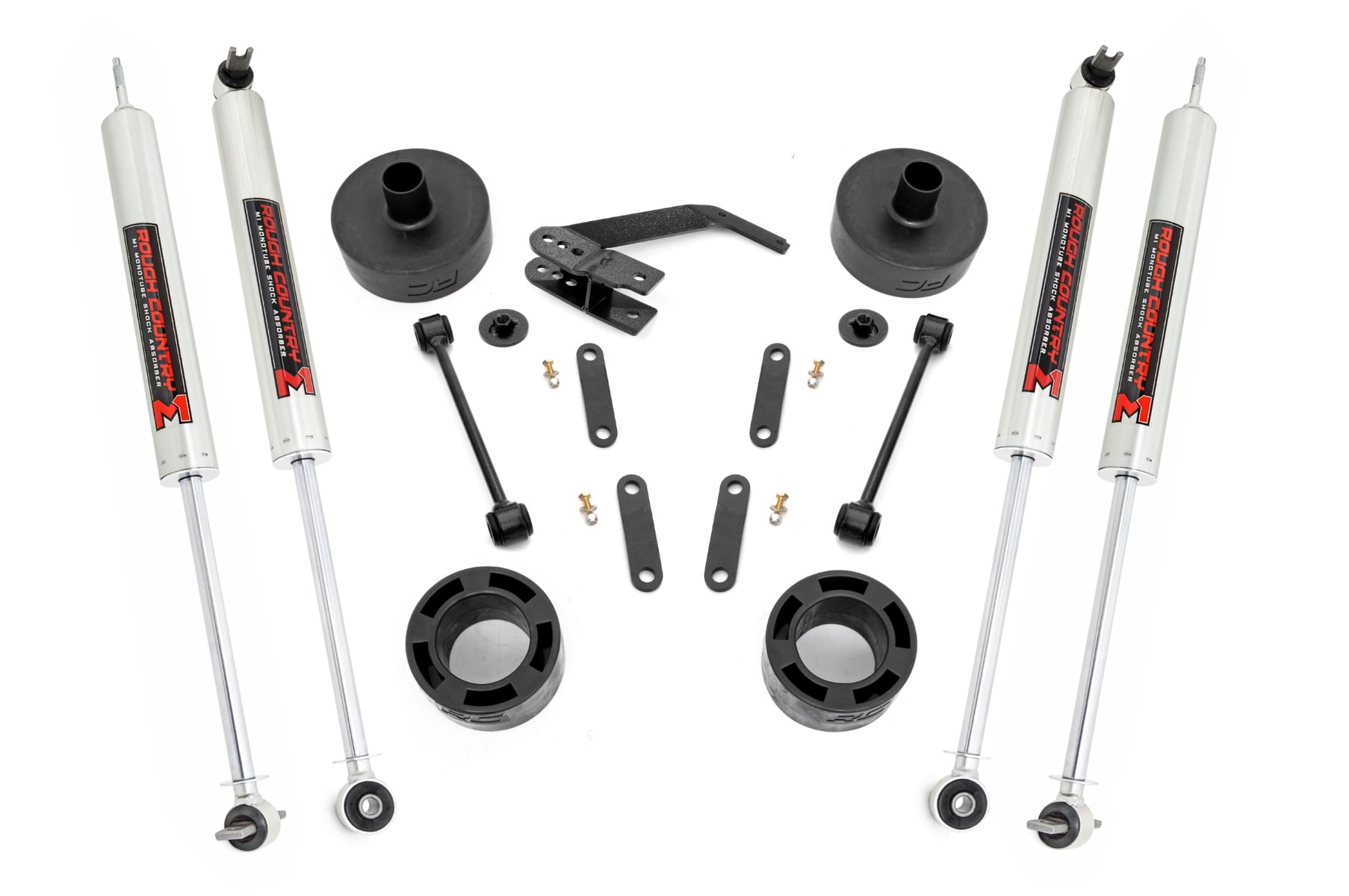 2.5 Inch Lift Kit | Spacers | M1 | Jeep Wrangler JK/Wrangler Unlimited (07-18) by Rough Country