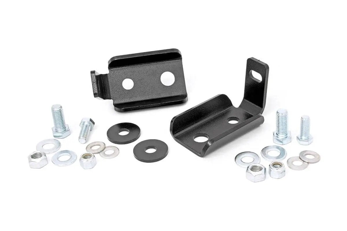 Shock Relocation Brackets | Front | Jeep Wrangler JK/Wrangler Unlimited (07-18) by Rough Country