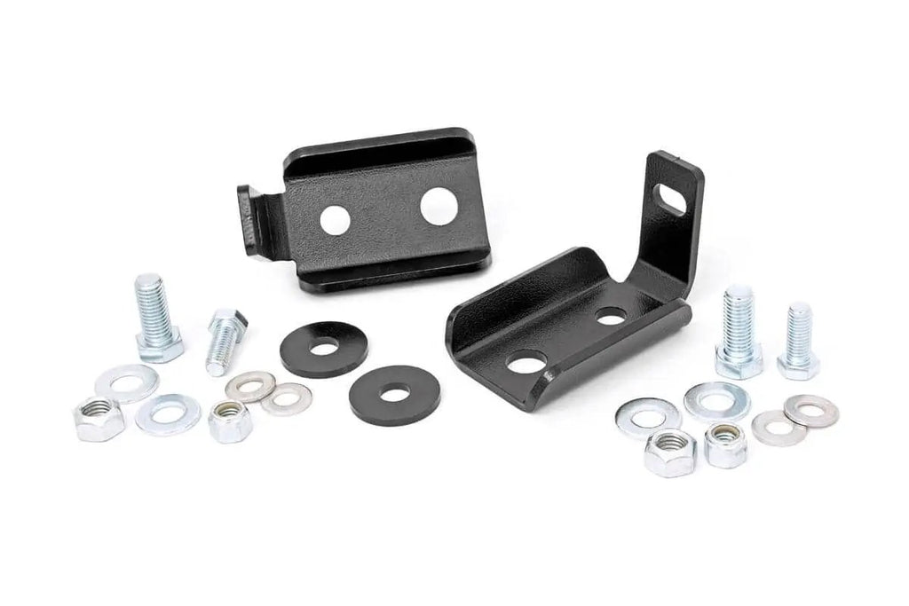 Shock Relocation Brackets | Front | Jeep Wrangler JK/Wrangler Unlimited (07-18) by Rough Country