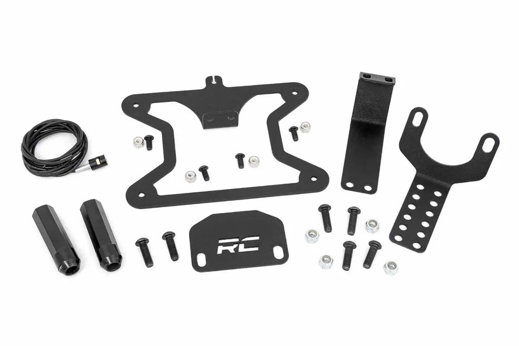 License Plate Relocation Bracket | Jeep Wrangler JK/Wrangler Unlimited (07-18) by Rough Country