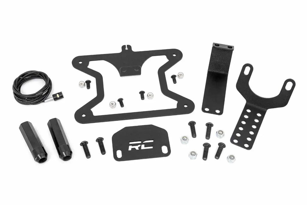 License Plate Relocation Bracket | Jeep Wrangler JK/Wrangler Unlimited (07-18) by Rough Country