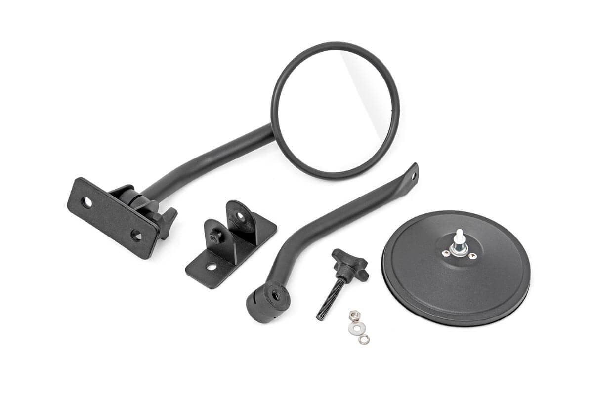 Round Trail Mirror | Jeep Wrangler JK/Wrangler Unlimited (2007-2018) by Rough Country