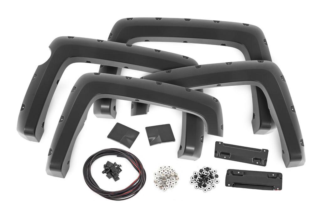 Pocket Fender Flares | 5'9" Bed | GBA Black | Chevy Silverado 1500 (14-18 & Classic) by Rough Country
