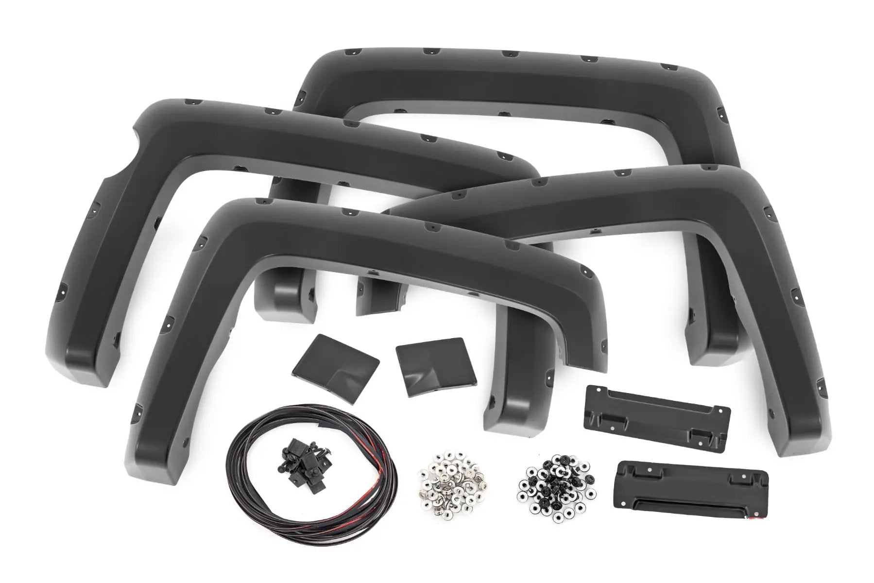 Pocket Fender Flares | 5'9" Bed | GBA Black | Chevy Silverado 1500 (14-18 & Classic) by Rough Country