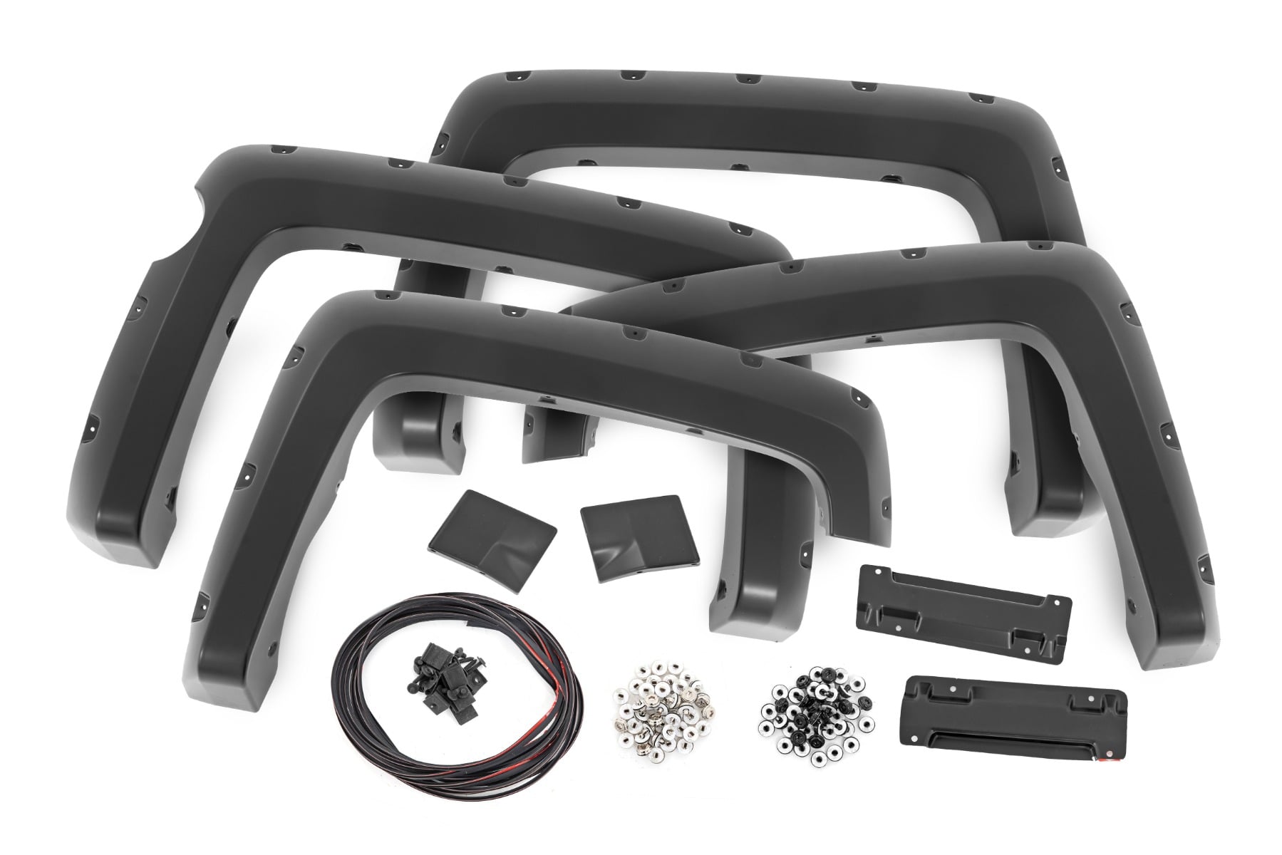 Pocket Fender Flares | 5'9" Bed | GBA Black | Chevy Silverado 1500 (14-18 & Classic) by Rough Country
