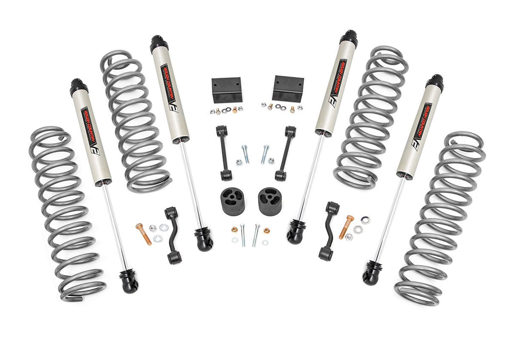 2.5 Inch Lift Kit | Coils | V2 | Jeep Wrangler Unlimited 4WD (2018-2023) by Rough Country