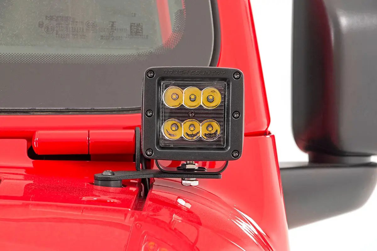 LED Light Kit | Hinge Mount | 2" Spectrum Pair | Jeep Gladiator JT/Wrangler JL (18-26) by Rough Country