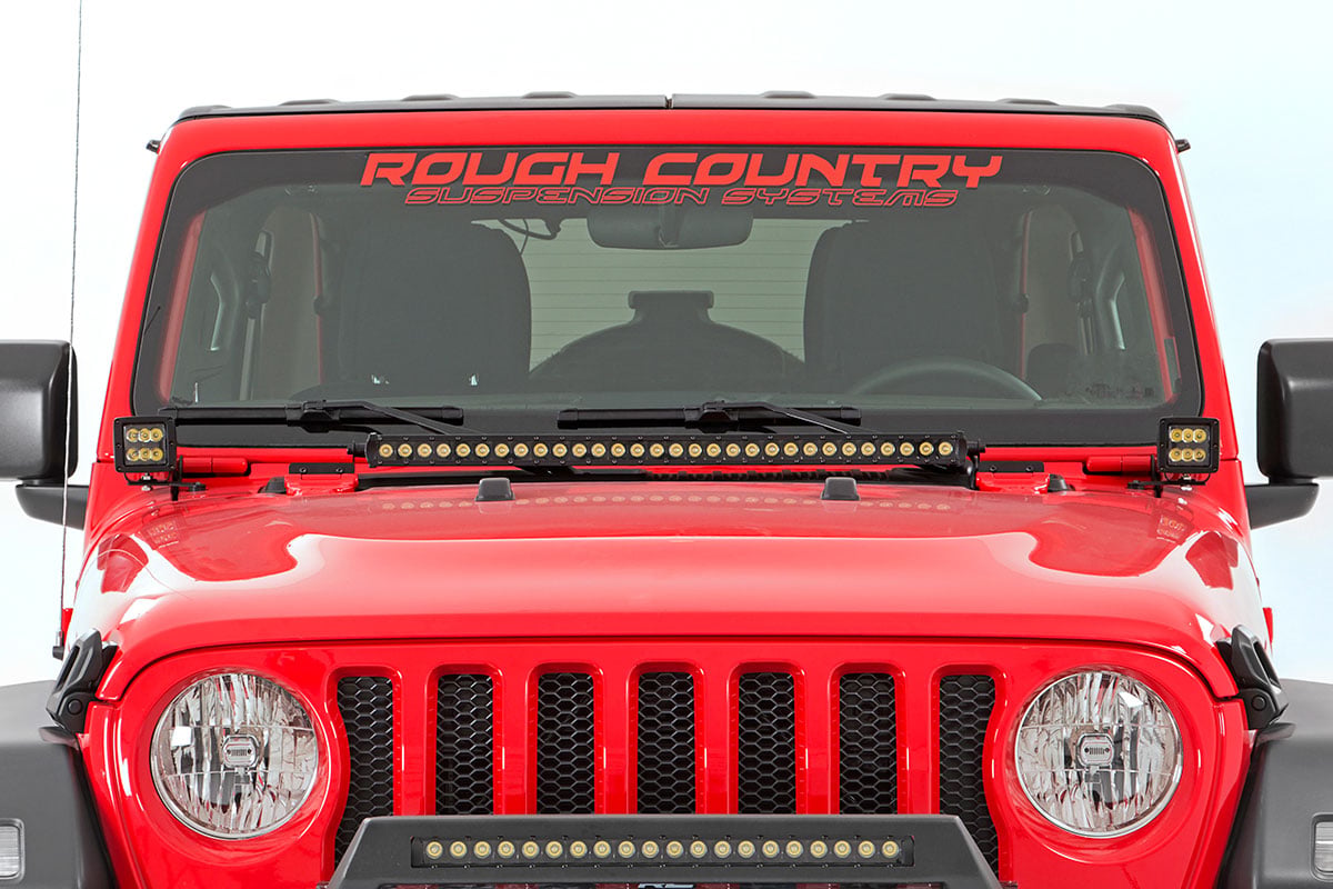 LED Light Kit | Hinge Mount | 2" Spectrum Pair | Jeep Gladiator JT/Wrangler JL (18-26) by Rough Country