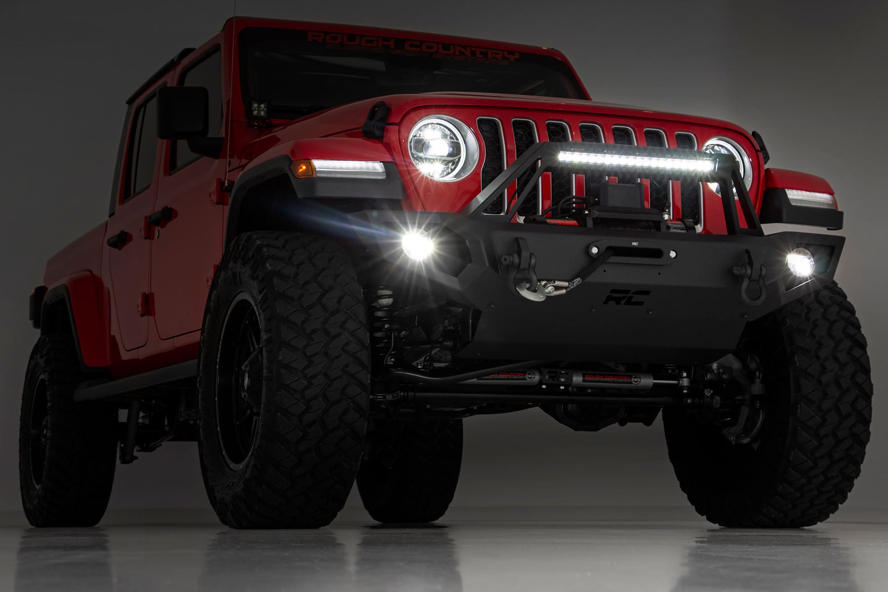 Front Winch Bumper | Jeep Gladiator JT/Wrangler JK & JL/Wrangler Unlimited by Rough Country