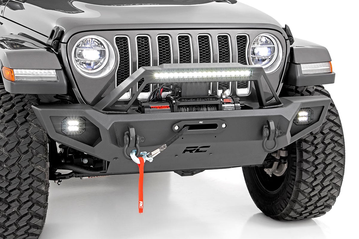 Front Winch Bumper | Jeep Gladiator JT/Wrangler JK & JL/Wrangler Unlimited by Rough Country