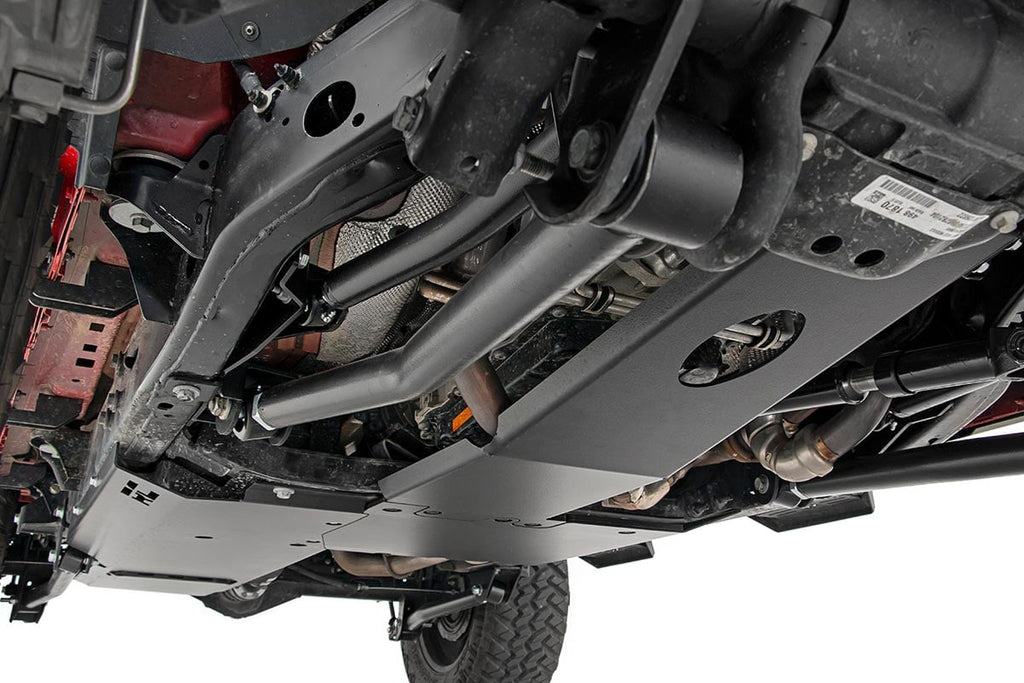 Skid Plate Combo | 3.6L | Engine | T-Case | Gas | Jeep Wrangler Unlimited (18-19) by Rough Country