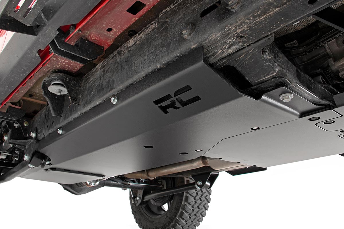 Skid Plate Combo | 3.6L | Engine | T-Case | Gas | Jeep Wrangler Unlimited (18-19) by Rough Country