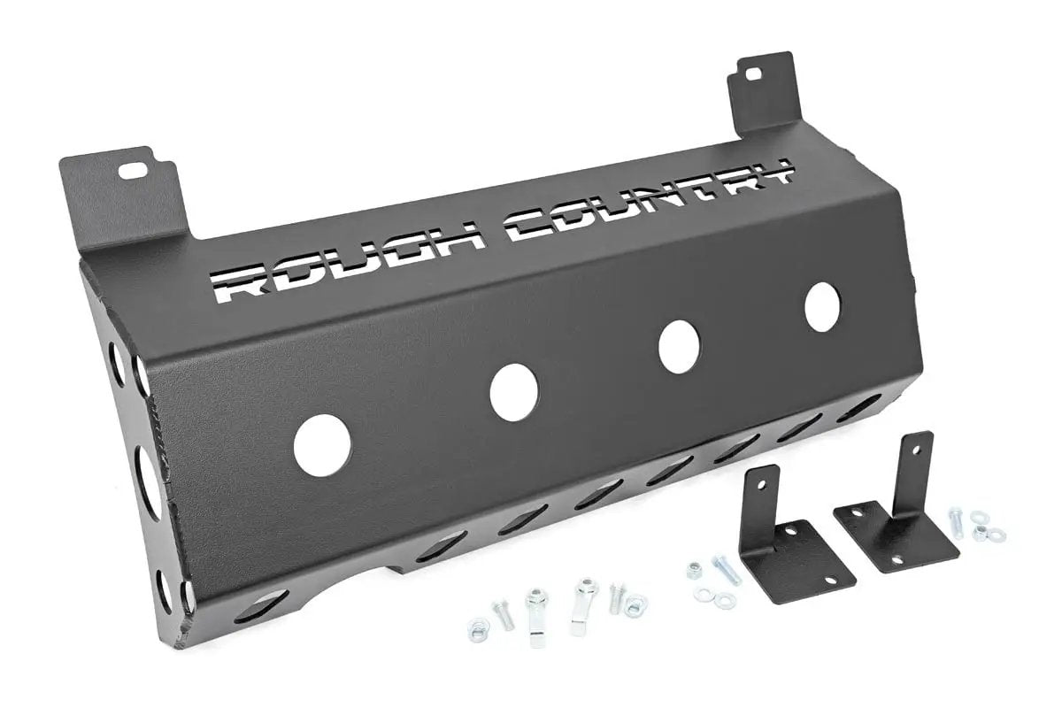 Skid Plate | Muffler | Jeep Wrangler JL/Wrangler Unlimited 4WD (2018-2026) by Rough Country
