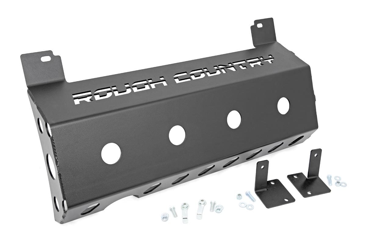 Skid Plate | Muffler | Jeep Wrangler JL/Wrangler Unlimited 4WD (2018-2026) by Rough Country