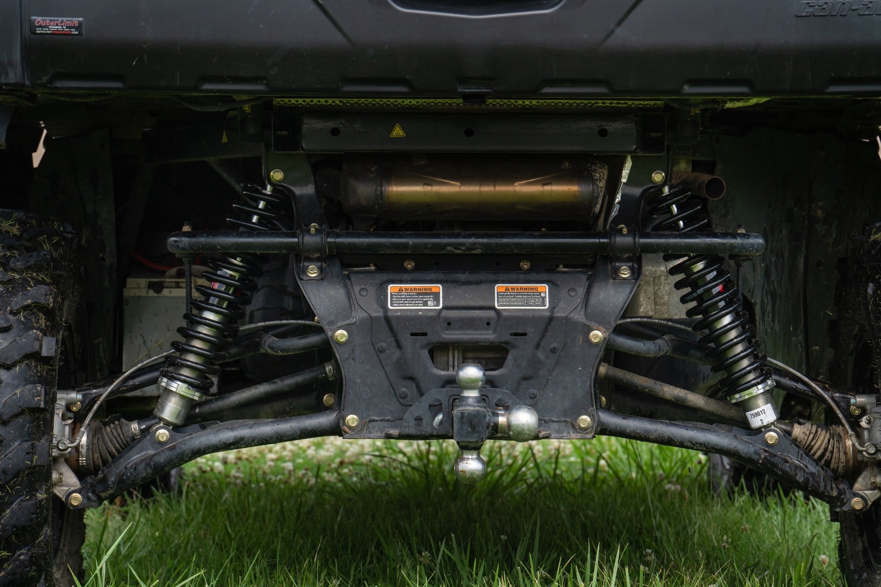 M1 Rear Coil Over Shocks | Ride Height Adjust | Can-Am Defender MAX HD10/PRO HD10 by Rough Country