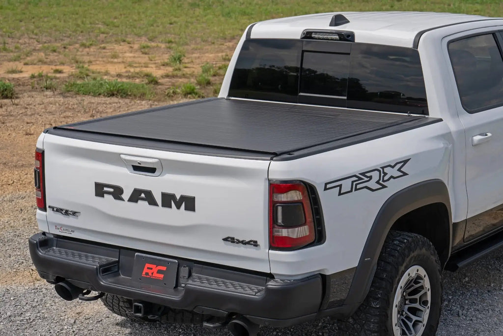 Hard Roll Up Bed Cover | 5'7" Bed | Ram 1500 (19-26)/1500 TRX (21-24) by Rough Country
