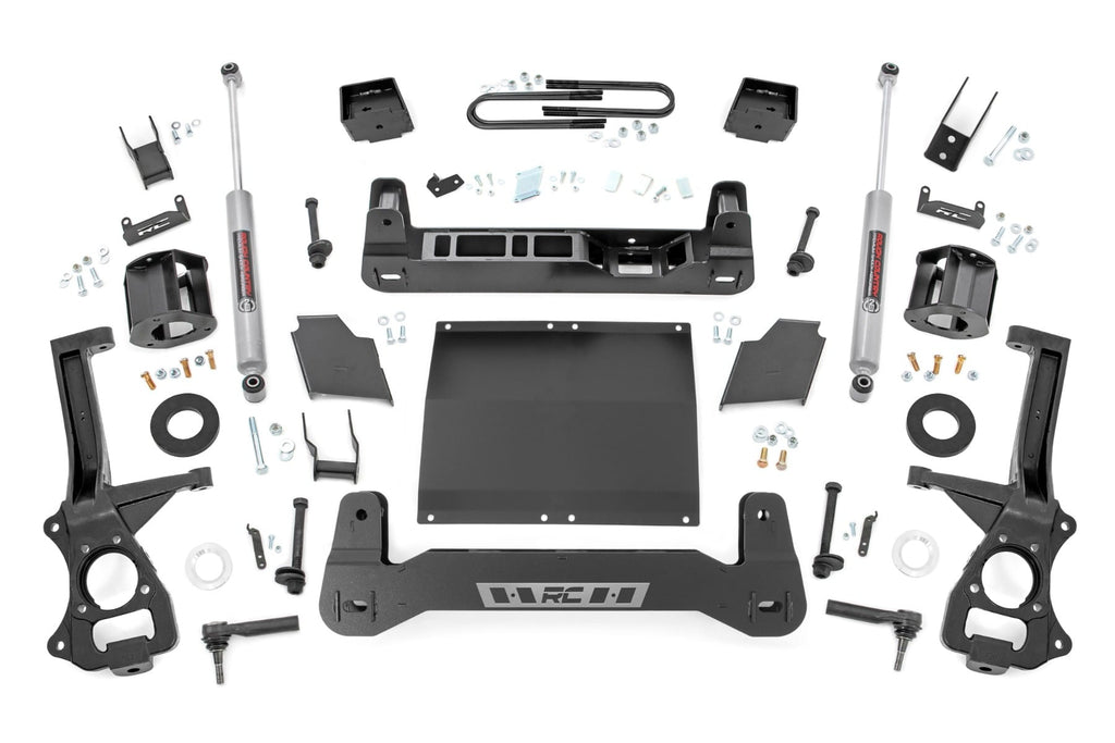 6 Inch Lift Kit | Mono Leaf Rear | Diesel | GMC Sierra 1500 2WD/4WD (19-24) by Rough Country