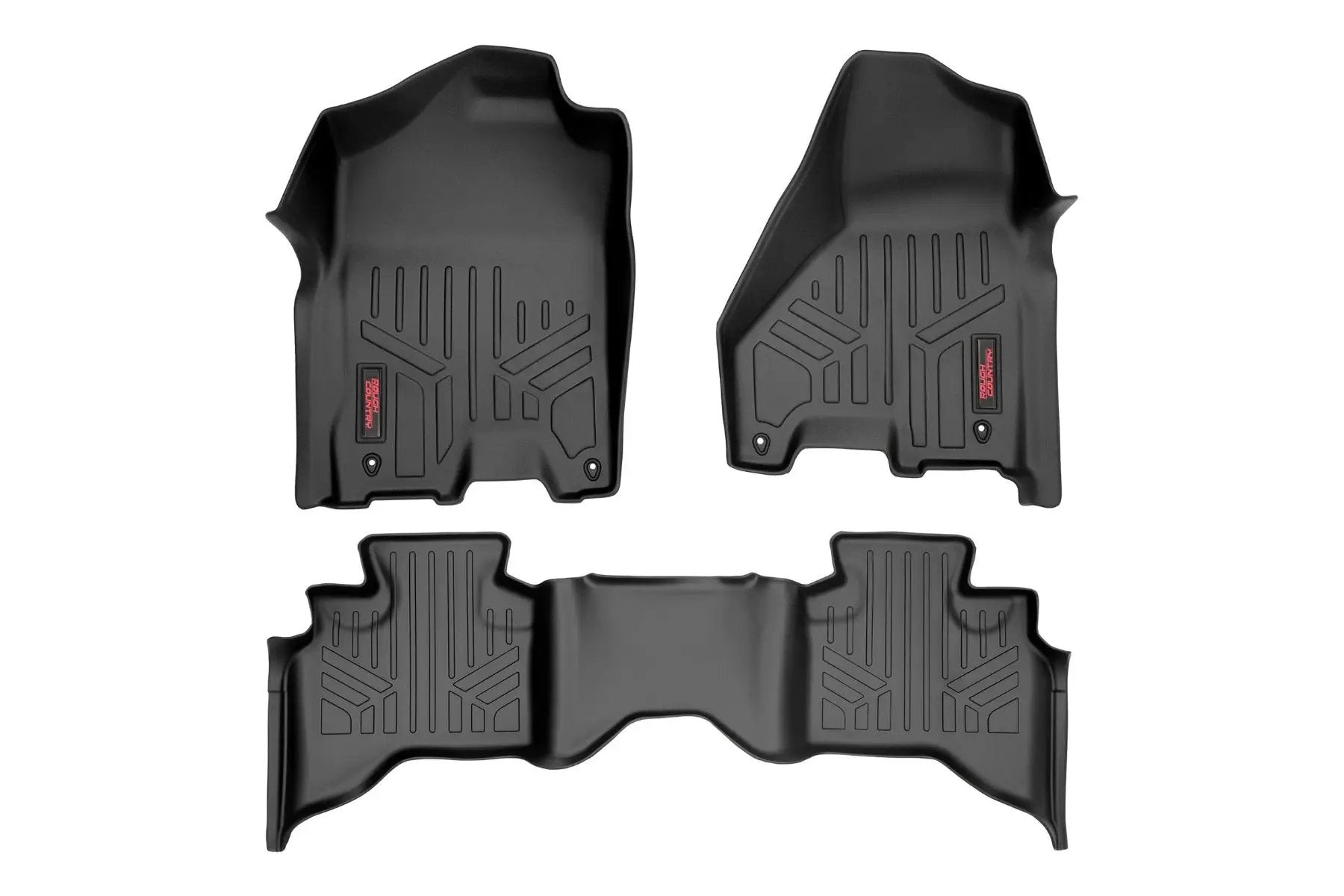 Floor Mats | FR & RR | Quad Cab | Ram 1500 2WD/4WD (2012-2018 & Classic) by Rough Country