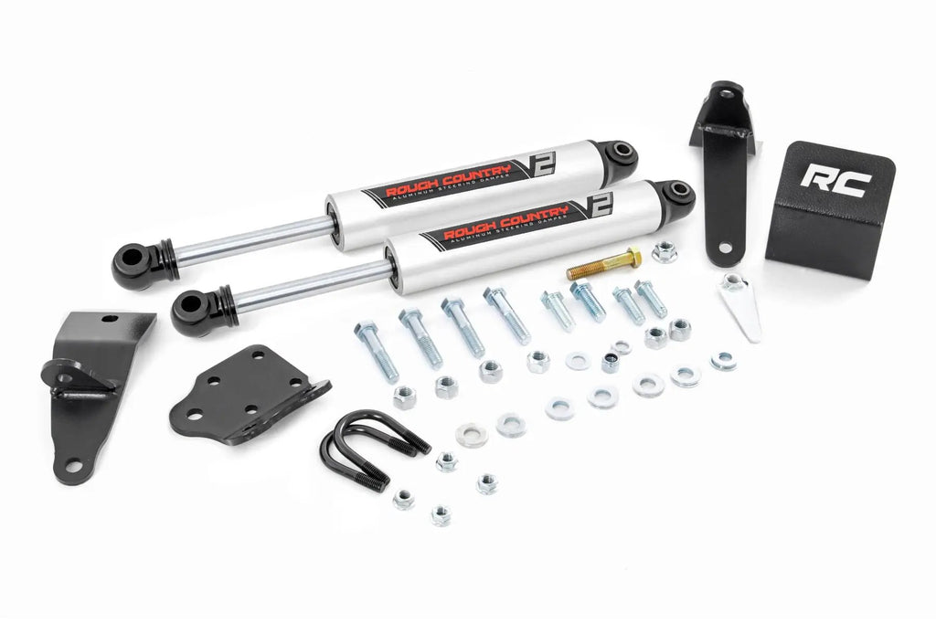 V2 Steering Stabilizer | Dual | 2-8 Inch Lift | Ram 2500 (03-13)/3500 (11-12) 