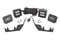 LED Light | Rear Mount | 2" Black Pair | Spot | Kawasaki Teryx 4 1000/Teryx 800 by Rough Country