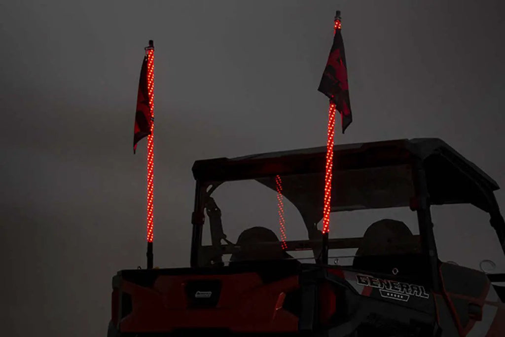 Multi-Color LED | Whip | 4' Long | Pair by Rough Country