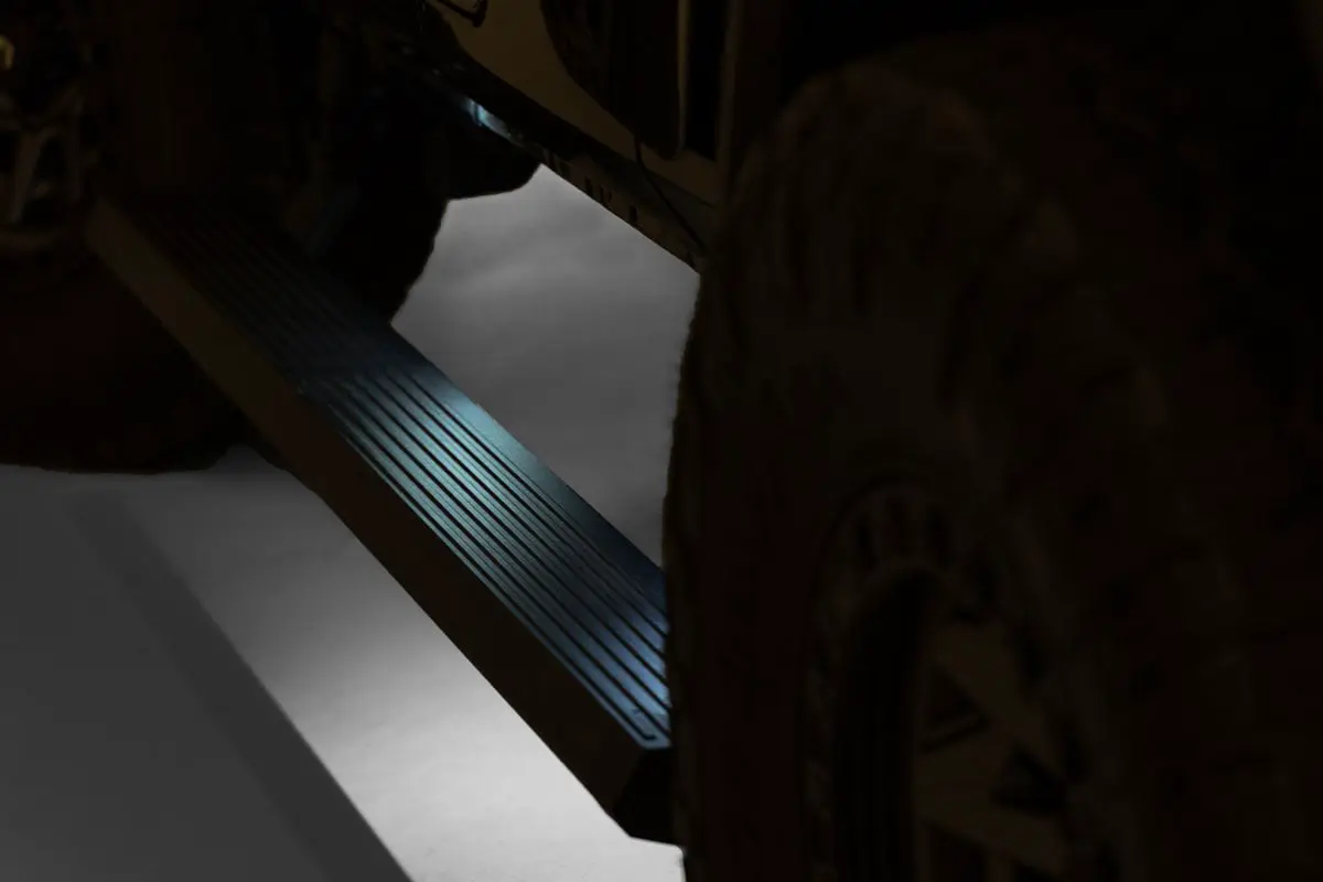 Power Running Boards | Dual Electric Motor | 4 Door | Jeep Wrangler Unlimited (07-18) by Rough Country