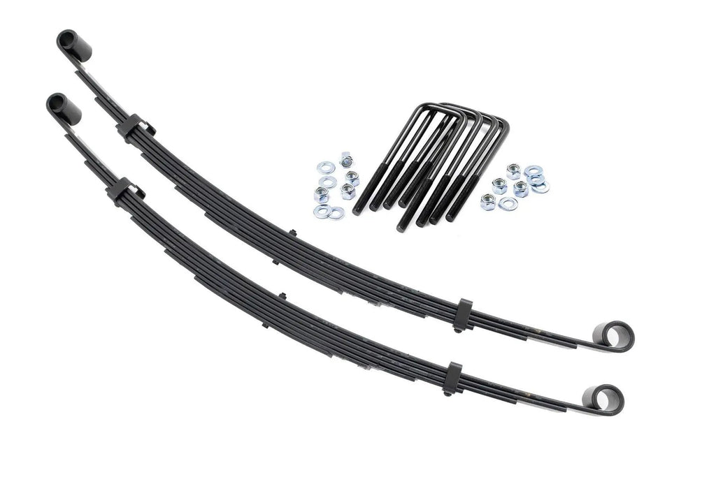 Front Leaf Springs | 4" Lift | Pair | Ford F-250 4WD (1977-1979) by Rough Country