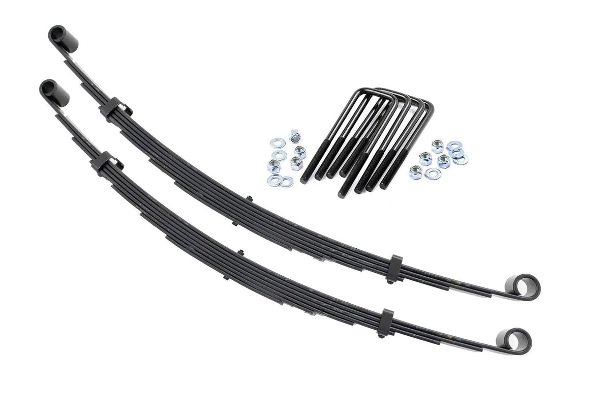 Front Leaf Springs | 4" Lift | Pair | Ford F-250 4WD (1977-1979) by Rough Country