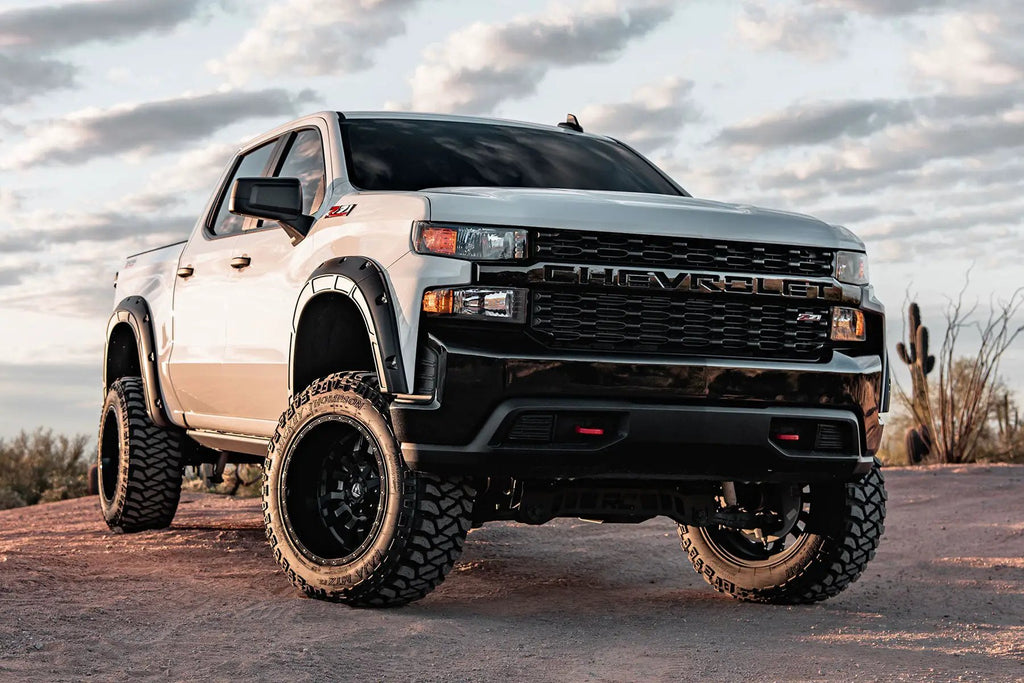 Defender Fender Flares | GBA Black | Chevy Silverado 1500 2WD/4WD (2019-2026) by Rough Country