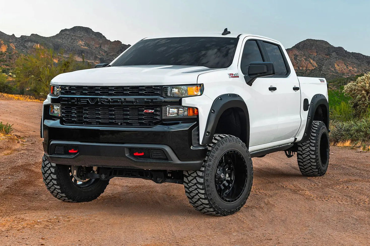 Pocket Fender Flares | GBA Black | Chevy Silverado 1500 2WD/4WD (2022-2026) by Rough Country