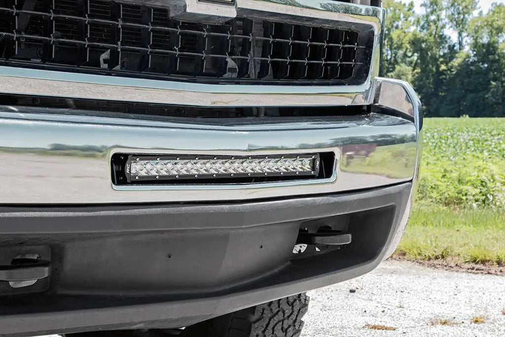 LED Light Mount | Bumper | 20" | Chevy Silverado 1500 (07-13)/Silverado 2500 HD (07-10) by Rough Country