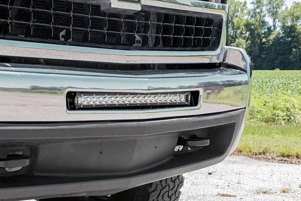 LED Light Mount | Bumper | 20" | Chevy Silverado 1500 (07-13)/Silverado 2500 HD (07-10) by Rough Country