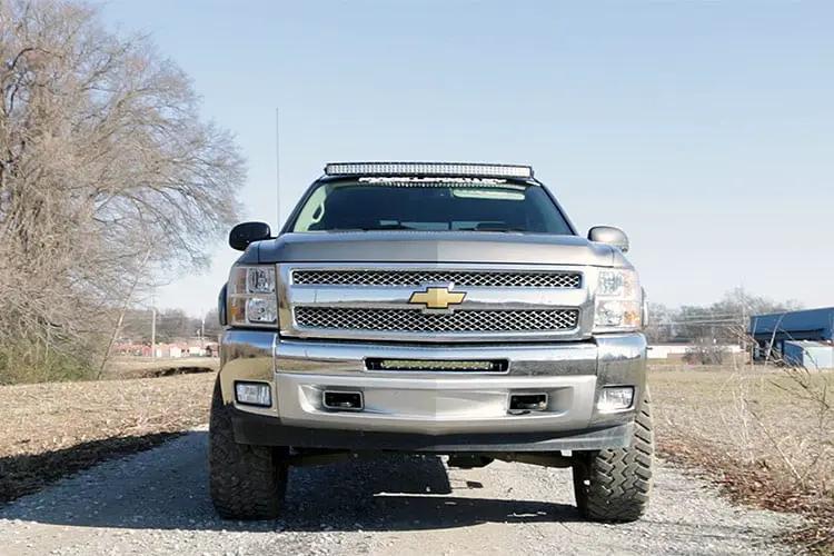 LED Light Mount | Bumper | 20" | Chevy Silverado 1500 (07-13)/Silverado 2500 HD (07-10) by Rough Country